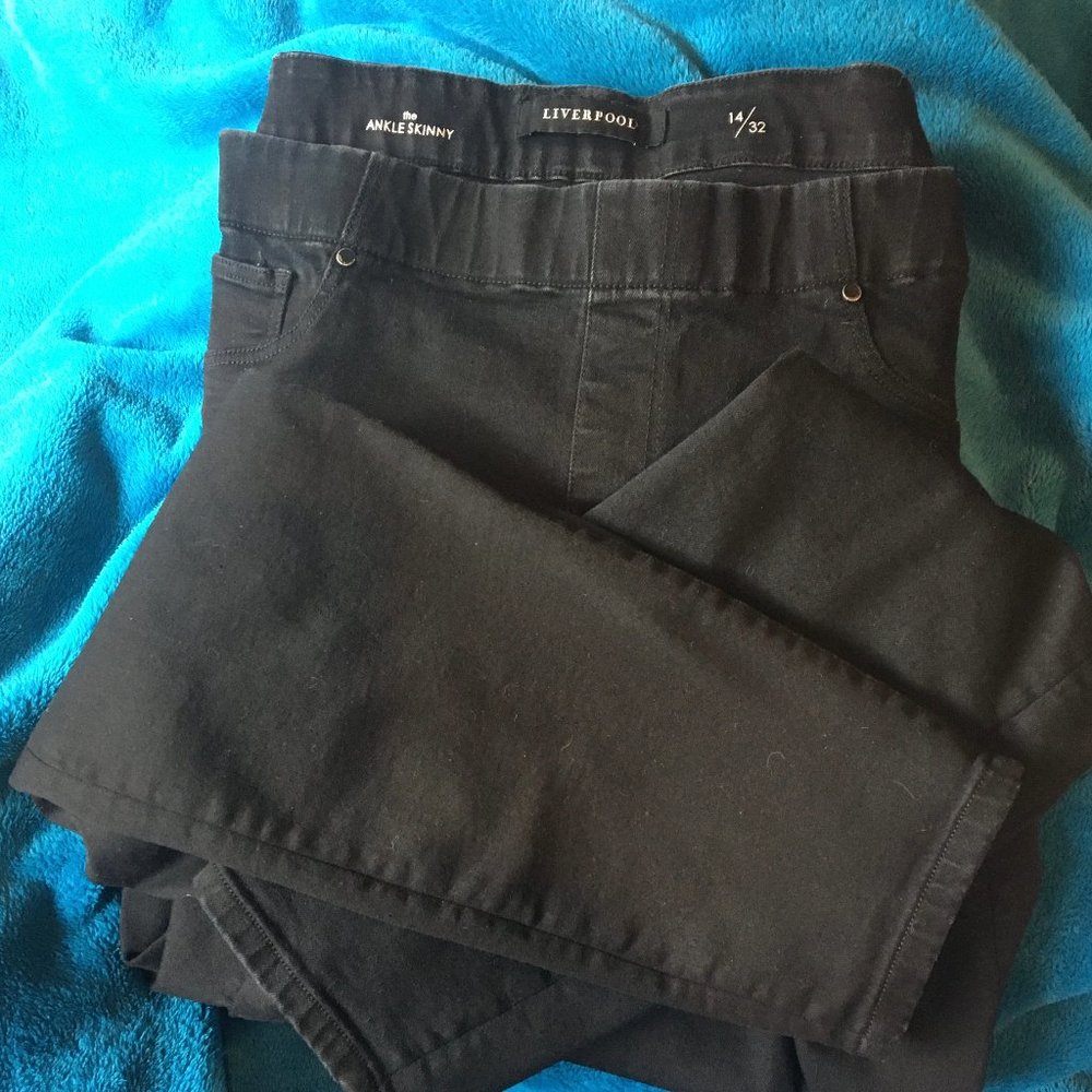 JEANS Liverpool, ankle skinny Black, 14